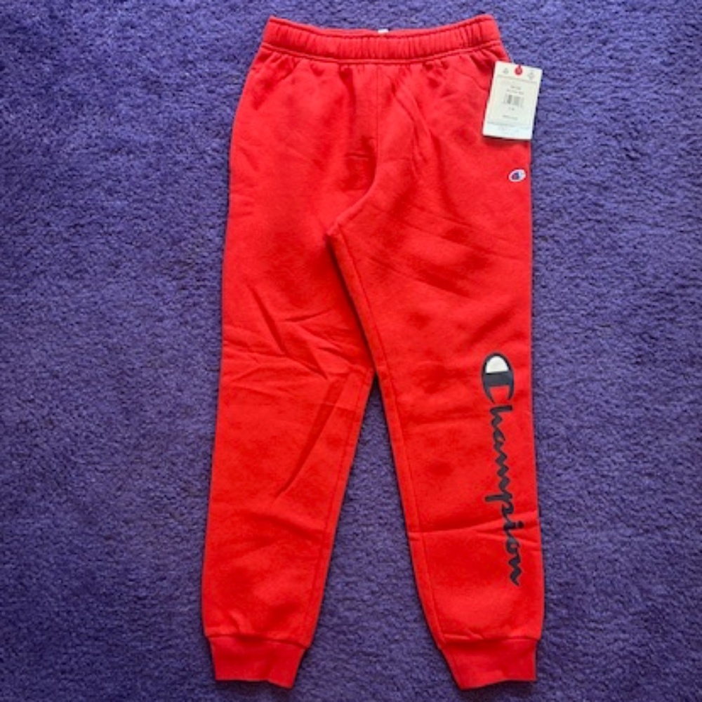 Boys Red Champion sweatpants - S (8) - NWT